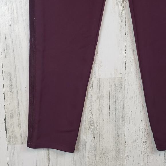 NWT Color Block Burgundy Purple Stretchy Lounge Leisure Pants Women's Size 4 - Picture 6 of 10